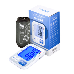 VITAMMY SMART 4 Automatisches Oberarm-Blutdruckmessgerät (Arrhythmieerkennung, Speicher 2× 60)