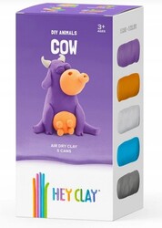 HEY CLAY Tiere Kuh Modelliermasse, Kuh