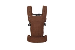 BOBA Auri Ergonomický nosič pre deti (3,2–20 kg), bavlnený manšestrový nosič 3v1, hnedý