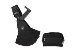 Boba Buddy Sling Ergonomický bedrový nosič na bok (8–20 kg), 100% bavlna, čierny