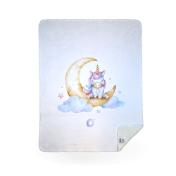 XKKO LUX Španielska detská deka - Moon Unicorn, 75x100