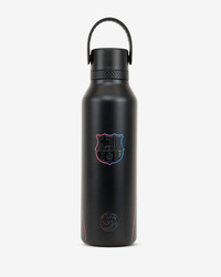 Runbott Mii Edelstahl-Thermoflasche mit Isolierung – 600ml, FC Barcelona schwarz