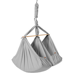 Membantu Basic Dvojitý hojdací vak pre dvojičky – Šedý