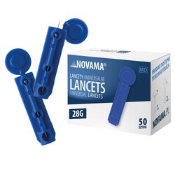 NOVAMA LANCETS Univerzálne jednorazové ihly do odberového pera (50 ks)