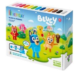 HEJ CLAY Kék modellgyurma készlet, Bluey és barátai