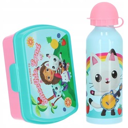 Snídaňový set - 500ml láhev + obědový box | Gabiin kočičí dům