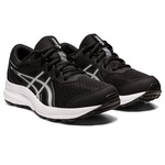 Asics Contend 8 GS JR Kinderlaufschuhe, Weiß/Schwarz, Gr 36