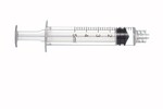 SOL-M Trojdielna striekačka s Luer Lock, škálovaná po 0,02 ml, 10 ml, 100 ks