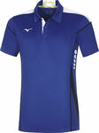 Mizuno Hex Rect Polo Pánske športové Polo tričko, modré, veľ. XL