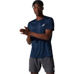 Asics Core SS TOP Herren-Sportshirt mit kurzen Ärmeln, blau, Gr XL