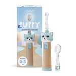 VITAMMY ePUPPY Kinder Schallzahnbürste (0–6 Jahre) + 2 Bürstenköpfe – Blau