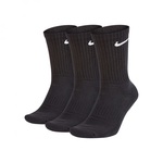 Nike Everyday Cush 3P Športové ponožky, čierne, veľ. 38-42, 3páry