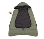 CuddleCo Comfi-Cape, Fusak do kočíka/autosedačky/nosič 2v1, 25x12cm, čierny/khaki