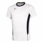 Mizuno Authentic High-Kyu Tee Pánske športové/volejbalové tričko, biele, veľ. M