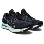 Asics Gel Nimbus 24 W Dámska bežecká obuv, navy/zelená, veľ. 42