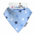 Dribble Ons Designer Blue Stars - slintáček