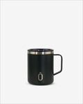 Runbott Mug Edelstahl-Thermobecher mit Isolierung, 400 ml, Schwarz