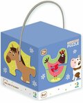DoDo Puzzle 2-3-4 elemből 6 az 1-ben - Háziállatok