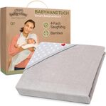 BabyToLove Bambus-Handtuch mit Kapuze für Babys und Kinder – Motiv weiße Sterne