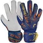 Reusch Attrakt Solid Junior Dětské brankářské rukavice, bílo/modro/zlaté, vel. S 5,5