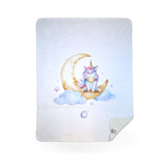 XKKO LUX Španielska detská deka - Moon Unicorn, 75x100