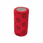 StokBan Samolepící bandáž 10x450cm, červená s emoji