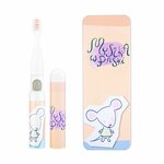 VITAMMY SMILE MiniMini+ Dětský sonický zubní kartáček, Pruhovaná Myška, od 3 let