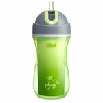 Chicco Termo szivárgásmentes palack szívószállal 14 m-ről, 266 ml, zöld