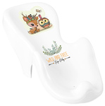 TEGA BABY Podložka do vany jelenec, bílá