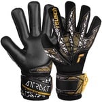 Reusch Attrakt Silver NC Finger Support Brankárske rukavice, čierno/zlaté, veľ. 10