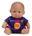 Miniland Realistická bábika FC Barcelona – Chlapček (Latinoameričan), 21 cm